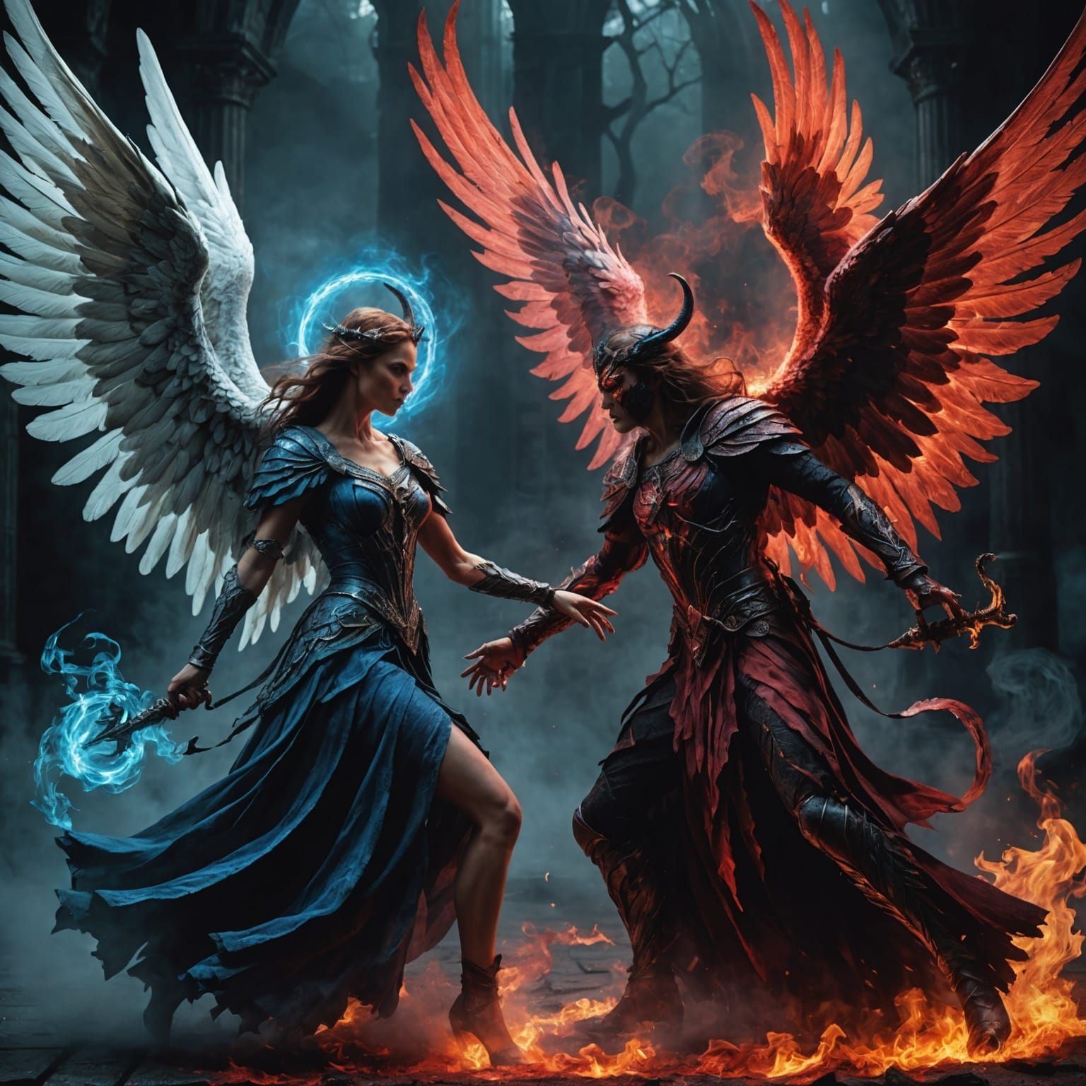 Angelic Light Versus Demonic Darkness in Duality