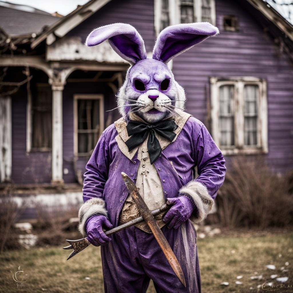 Sinister Easter Bunny with Sickle, Photography
