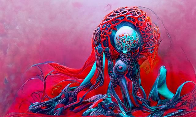 Eerie Female Figure from Deep Water: Digital Art