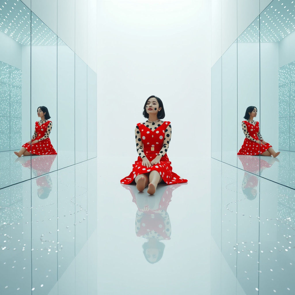 Infinite Reflections: A Kusama-Inspired Pop Art Dream
