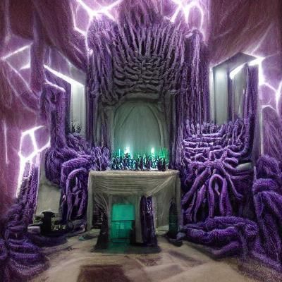 Eerie Throne Room of an Eldritch God