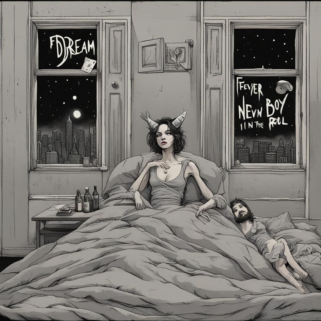 Neon Cityscape Dream in Cyberpunk Style