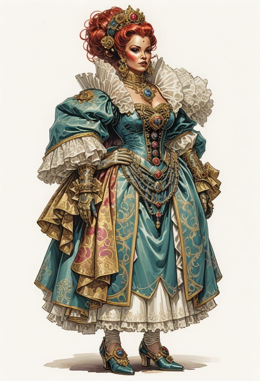 WH40K Noblewoman in Sci-Fi Style