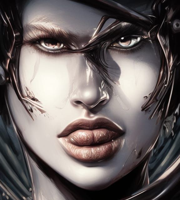 Hyperdetailed Cyclops Lady Portrait in Digital Art