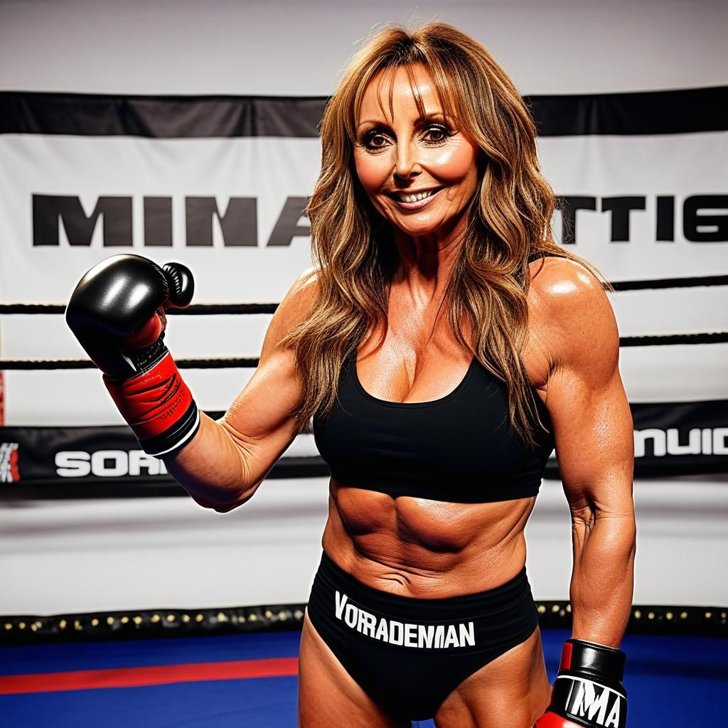 Carol Vorderman as MMA Fighter
