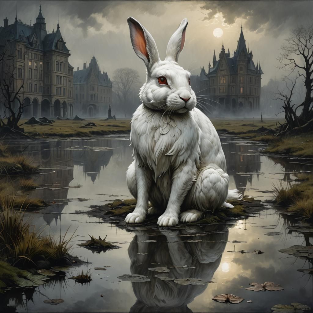 White Rabbit in Jugendstil Palace, Bleak Moor