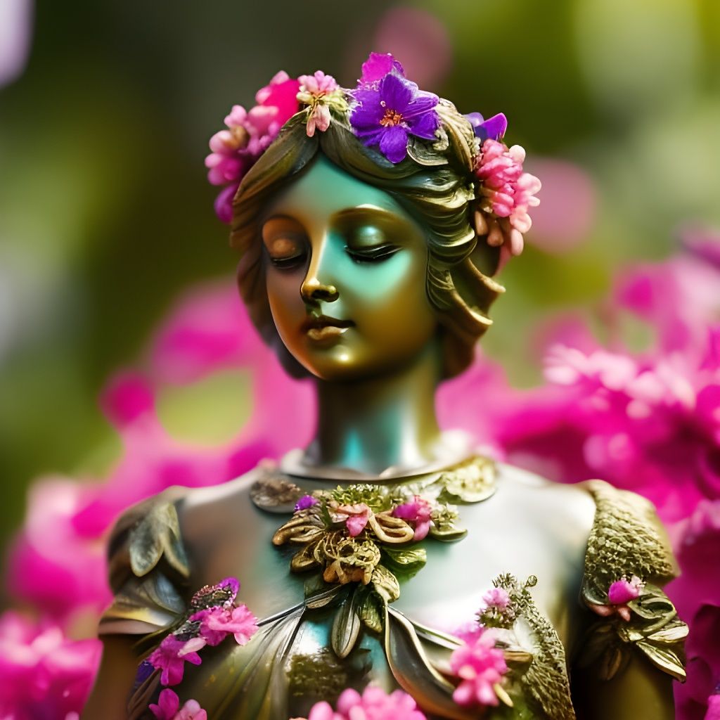 garden fairy goddess statue
