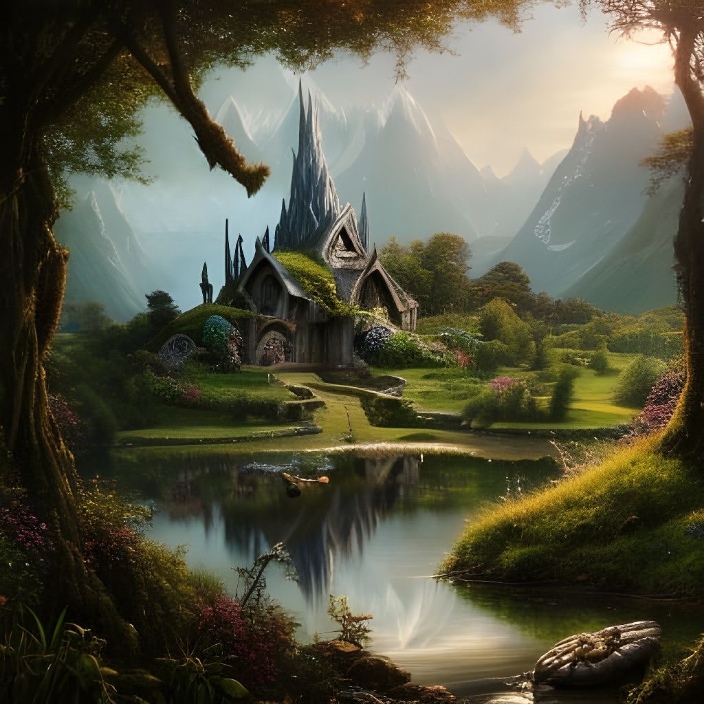 Hobbiton and Rivendell Amalgam in Imladris Forest