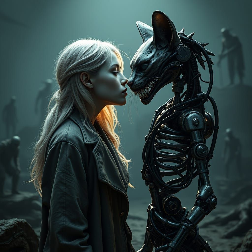 Beauty Meets Monstrosity in Dark, Industrial Landscape