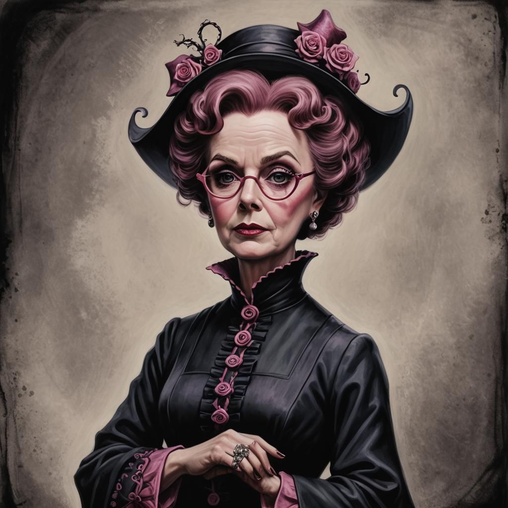 Evil Umbridge in Tim Burton's Style