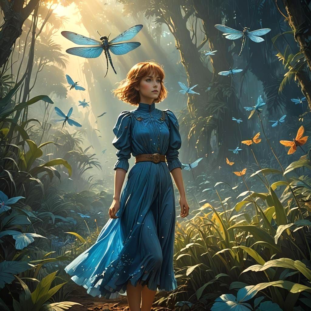 Nausicaä in Toxic Jungle: Matte Painting Style