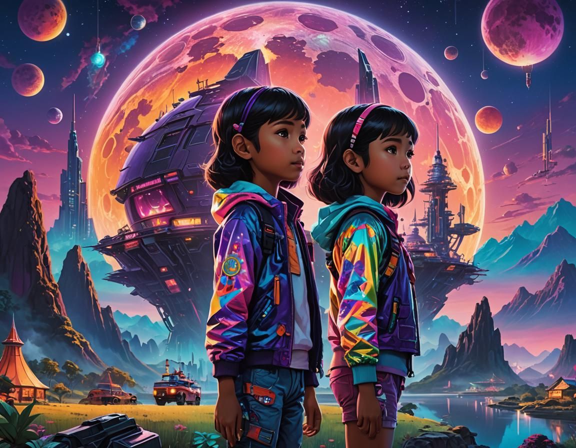 Indonesian Siblings Discover a Futuristic World