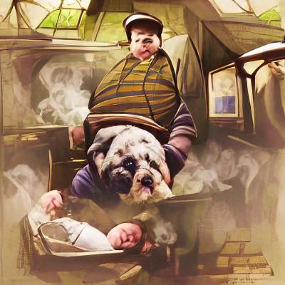 AI Image of Overweight Blonde Boy Named Dudley