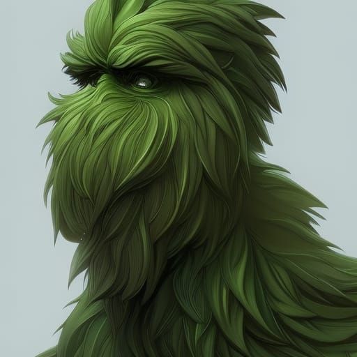 Detailed Portrait of Oscar The Grouch