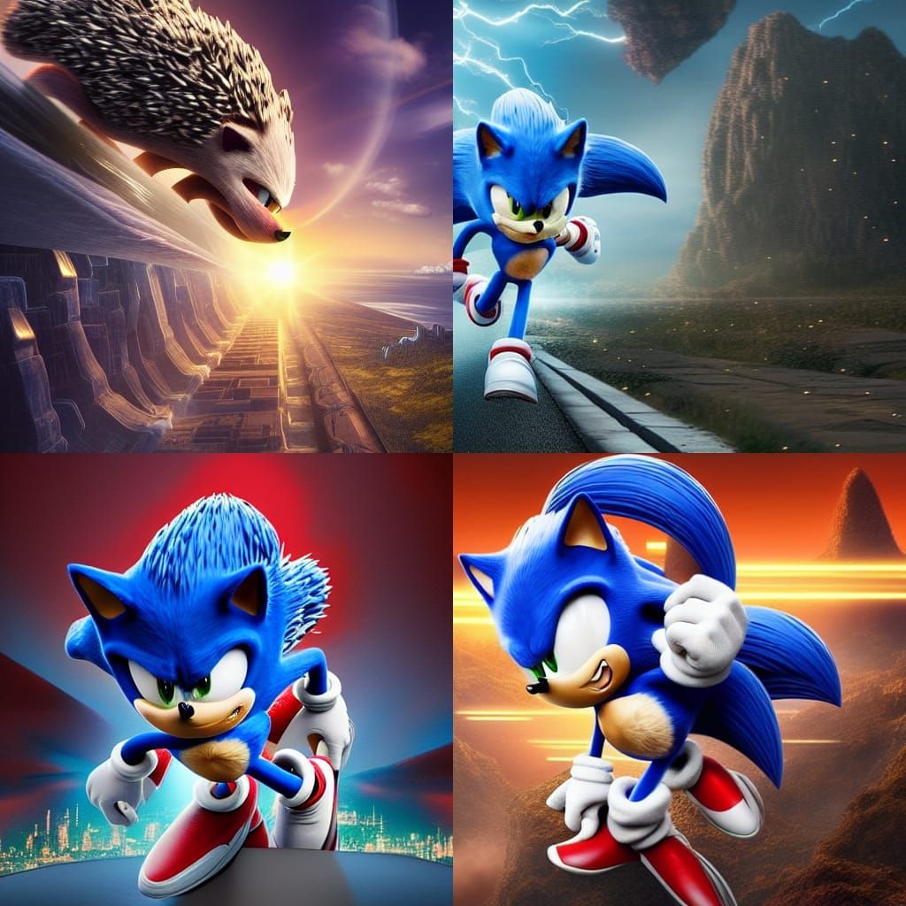 Evil Sonic the Hedgehog: Digital Matte Painting