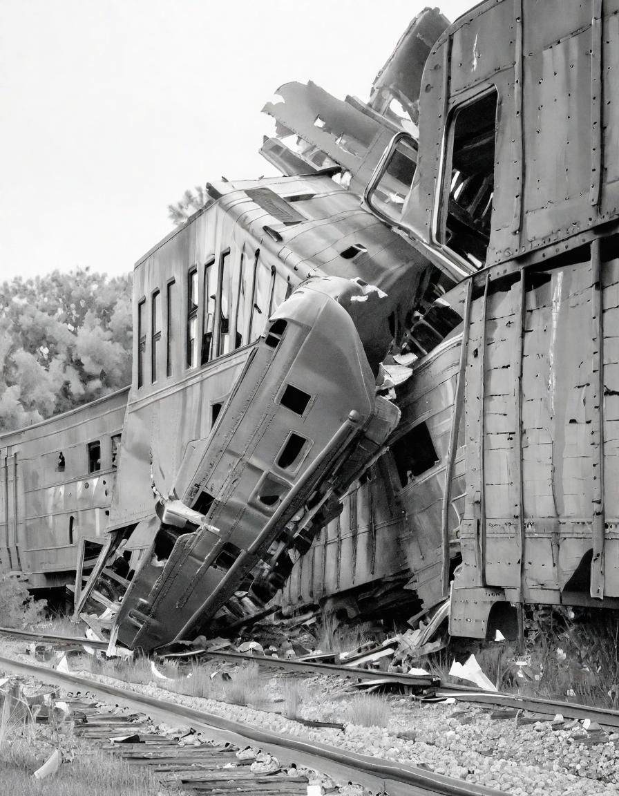 AI Generated Image of a Train Wreck