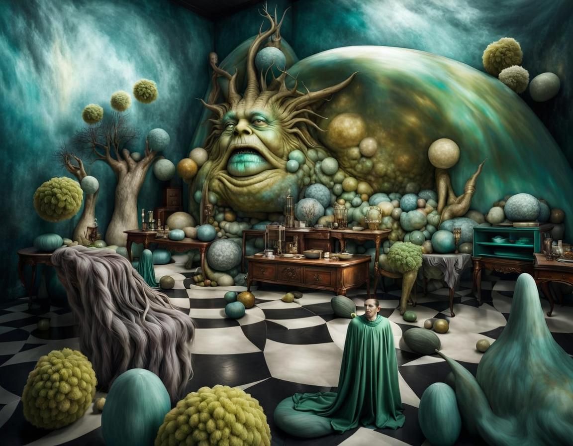 Cosmic Characters with Colorful Clothes, Photorealistic Art