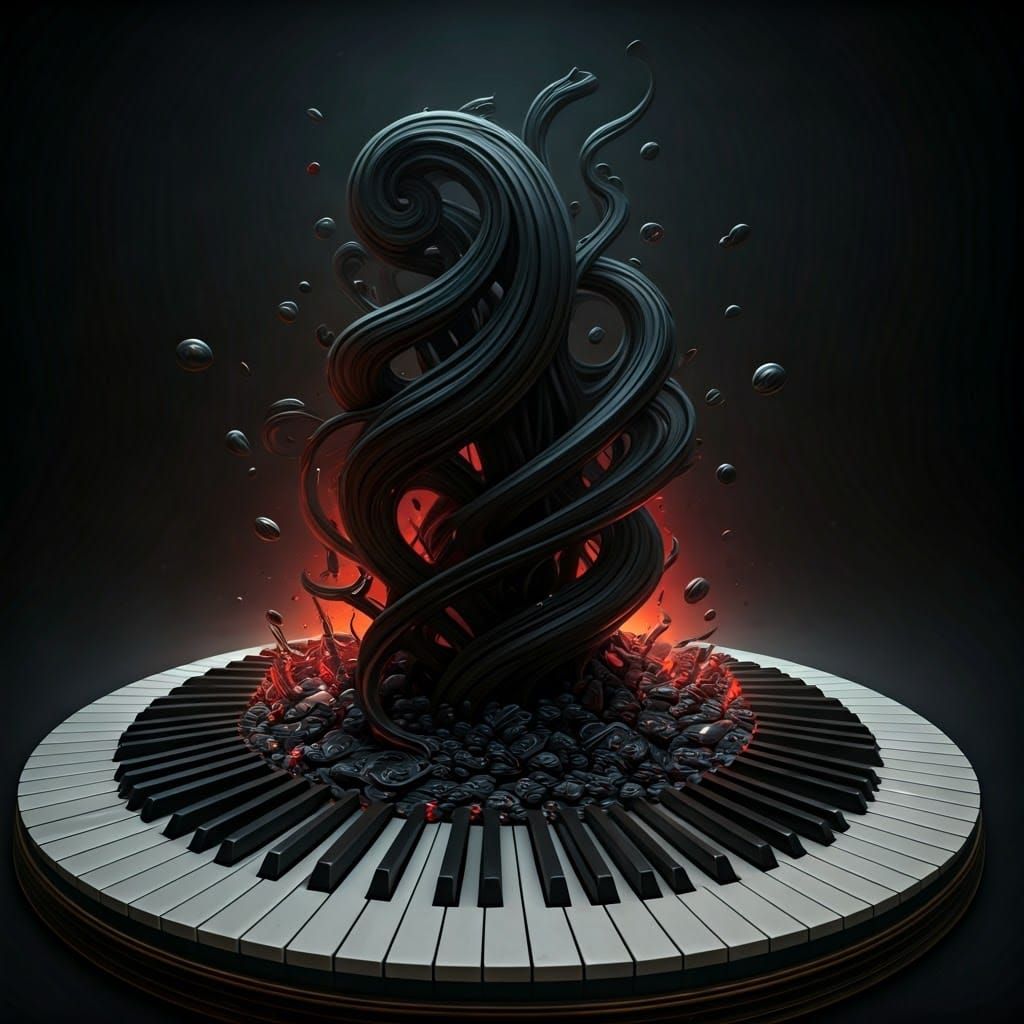 Ethereal Piano Concerto in Deep, Fantasy Colors