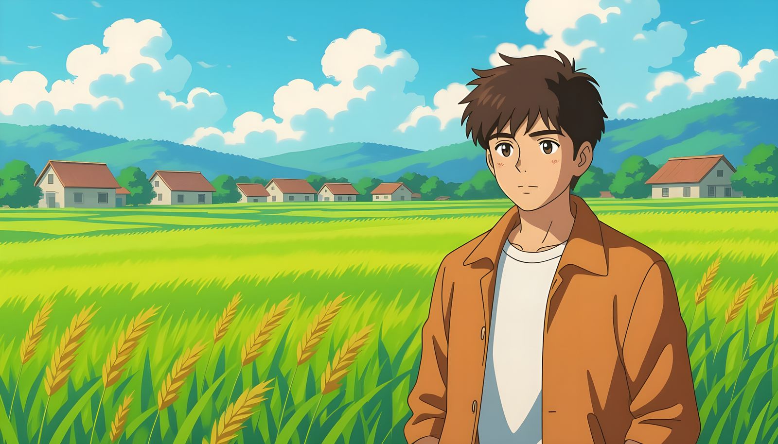 Anime Style Indian Teenager Reaching Open Field