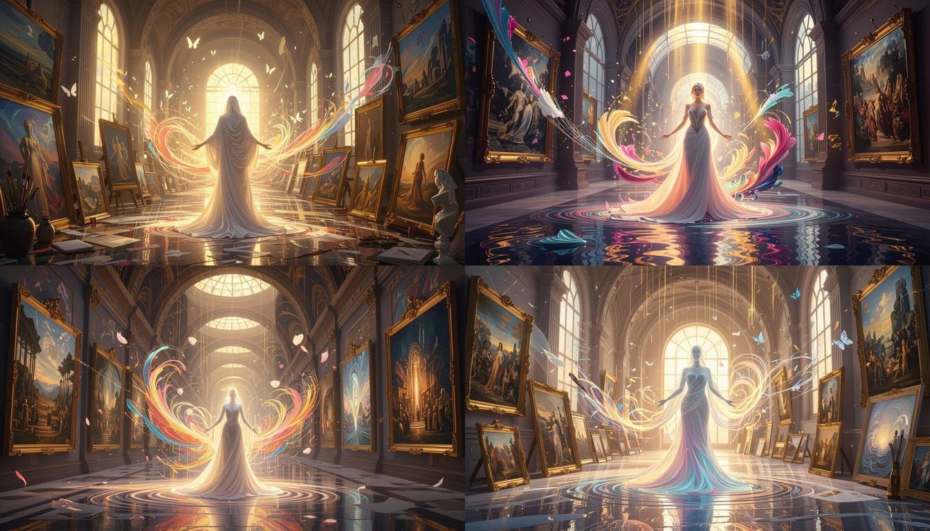 Figure of Creativity in Infinite Art Gallery