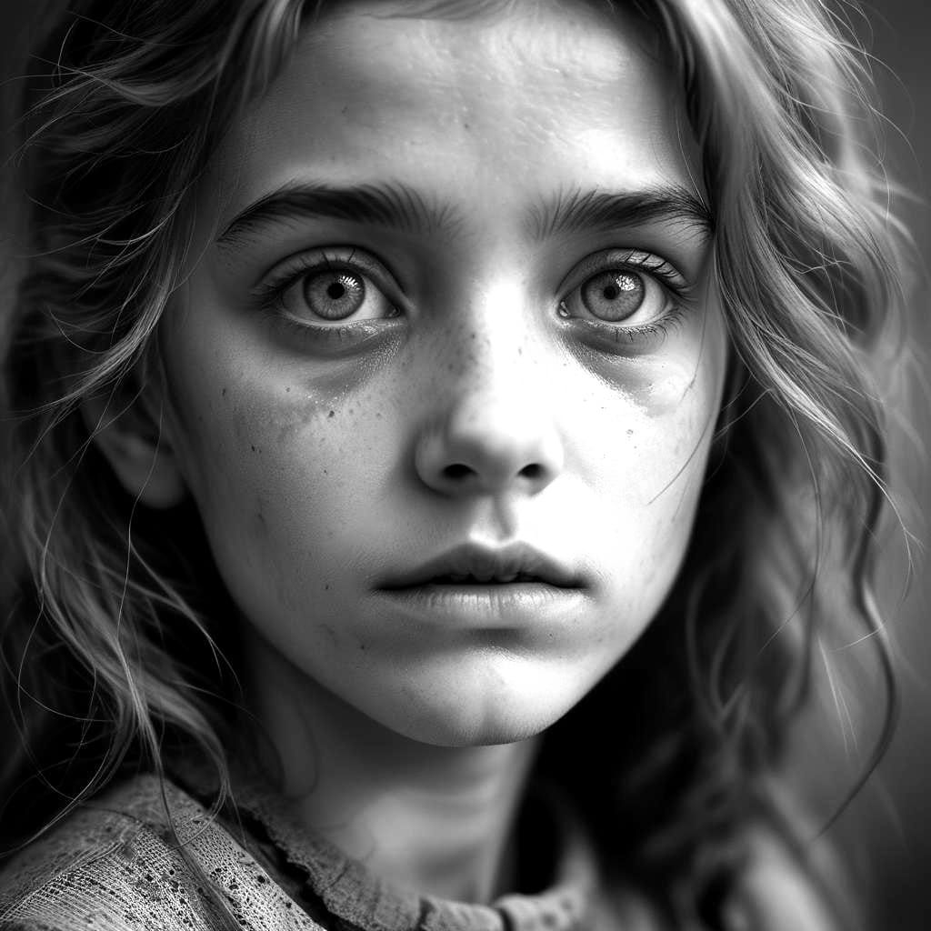 Introspective Portrait of a Young Girl