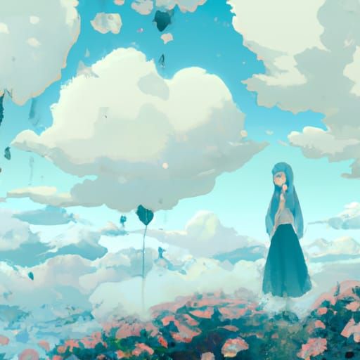 Anime Princess of the Clouds: Ghibli Style