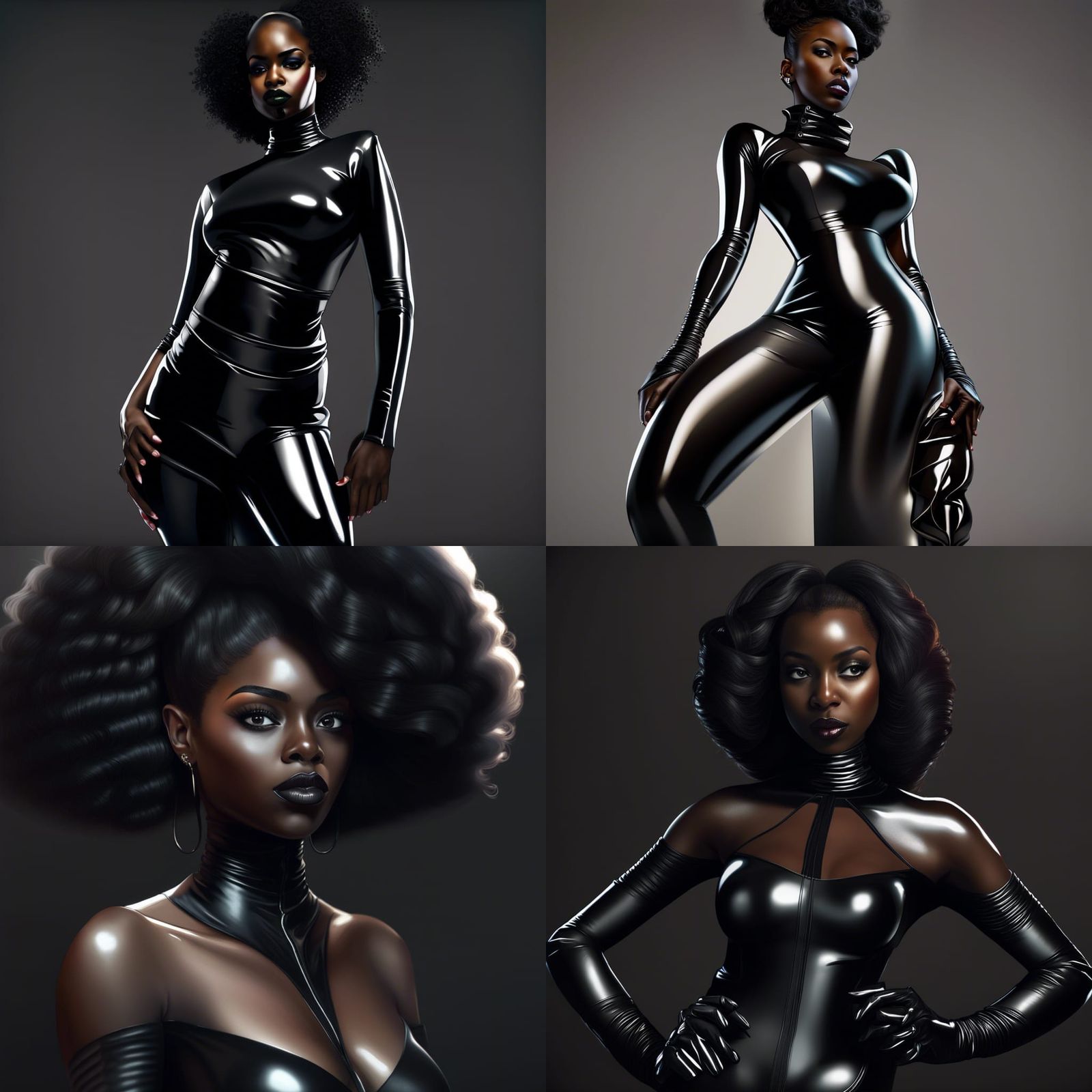 Dominant Woman in Latex Outfit: 4K Realism