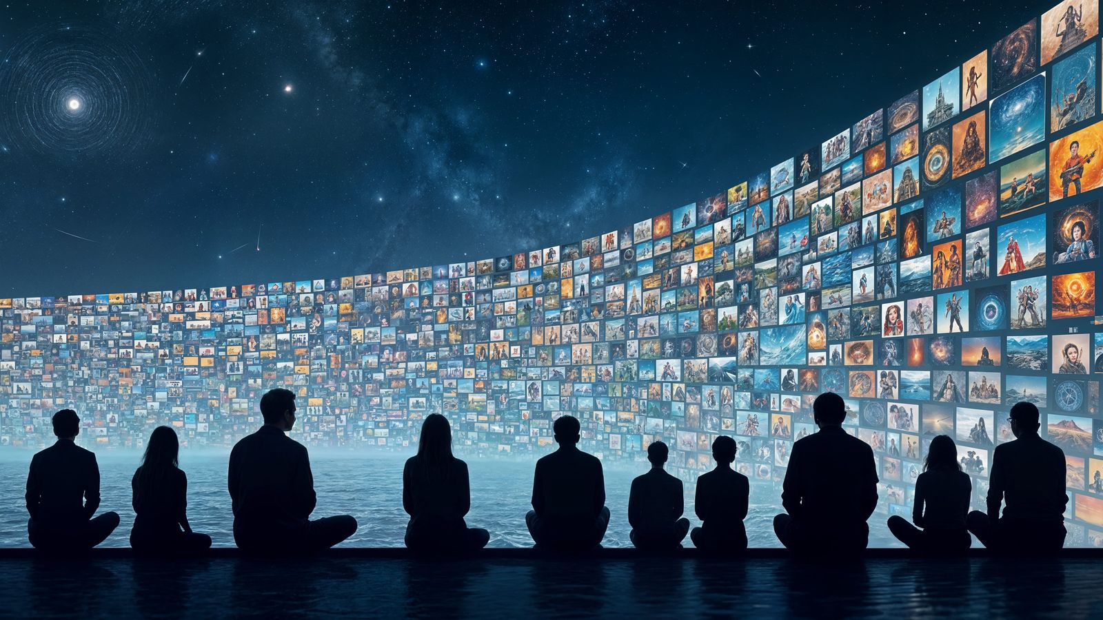 Infinite Photo Wall: A Digital Illustration of Scale