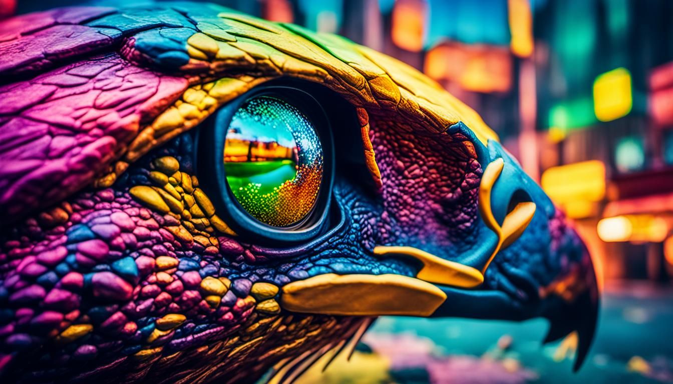 Prismatic Light Refraction in a Colorful Ambiance