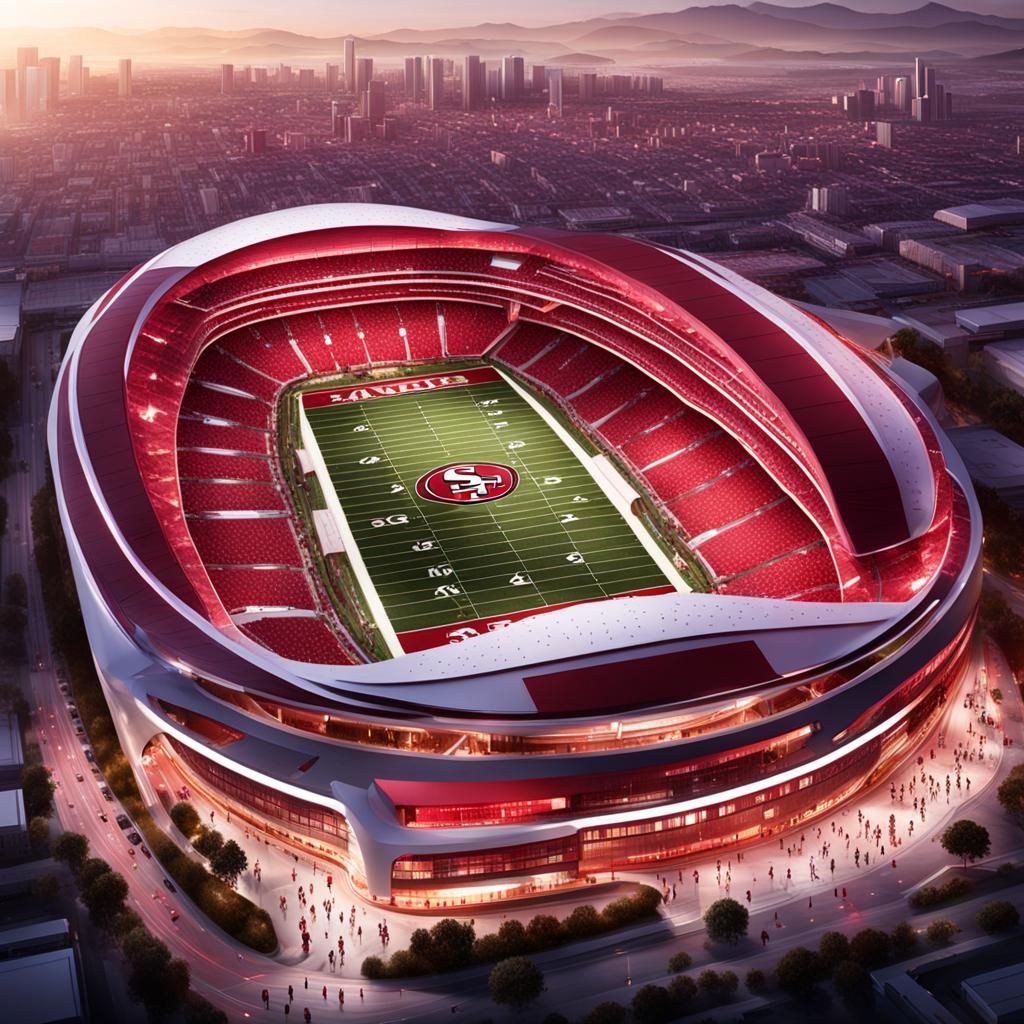 Futuristic San Fransisco 49ers Stadium Concept Art