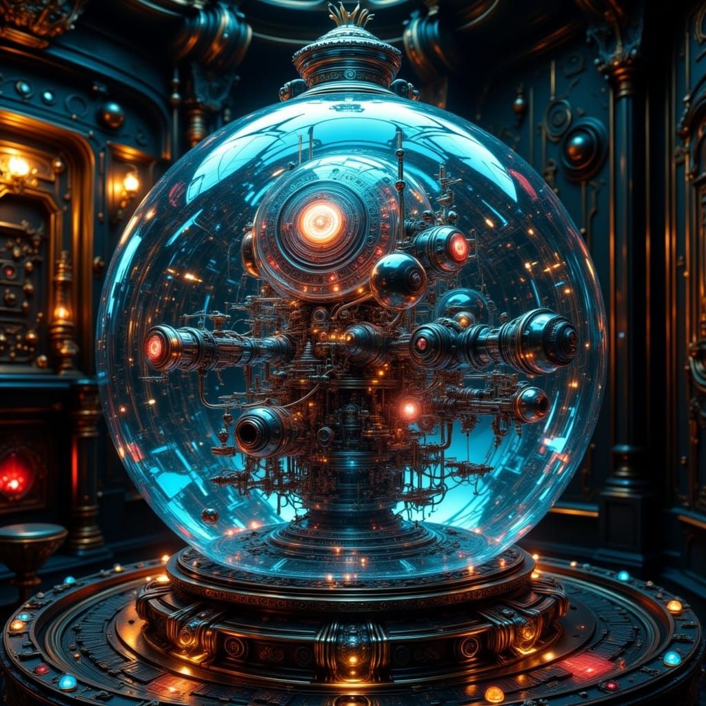 Mysterious Steampunk Device Unveiled in a Hidden Facility