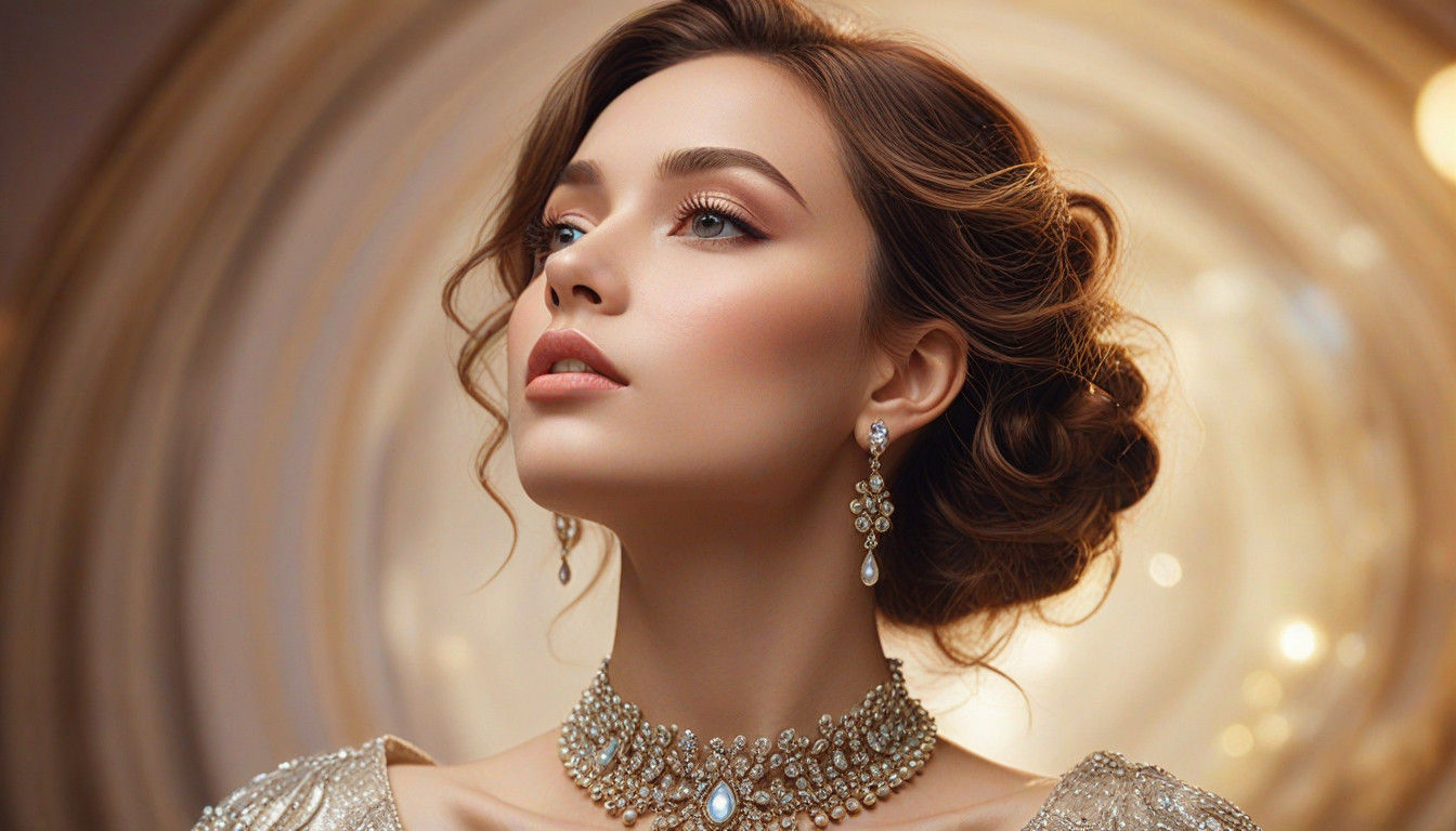 Surrealistic Portrait of an Ethereal Goddess