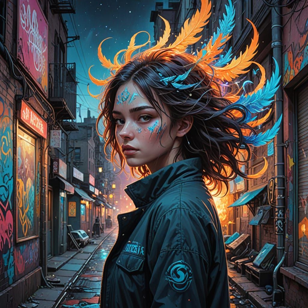 Celestial and Demonic Forces Unite in Vibrant, Glowing Harmo...