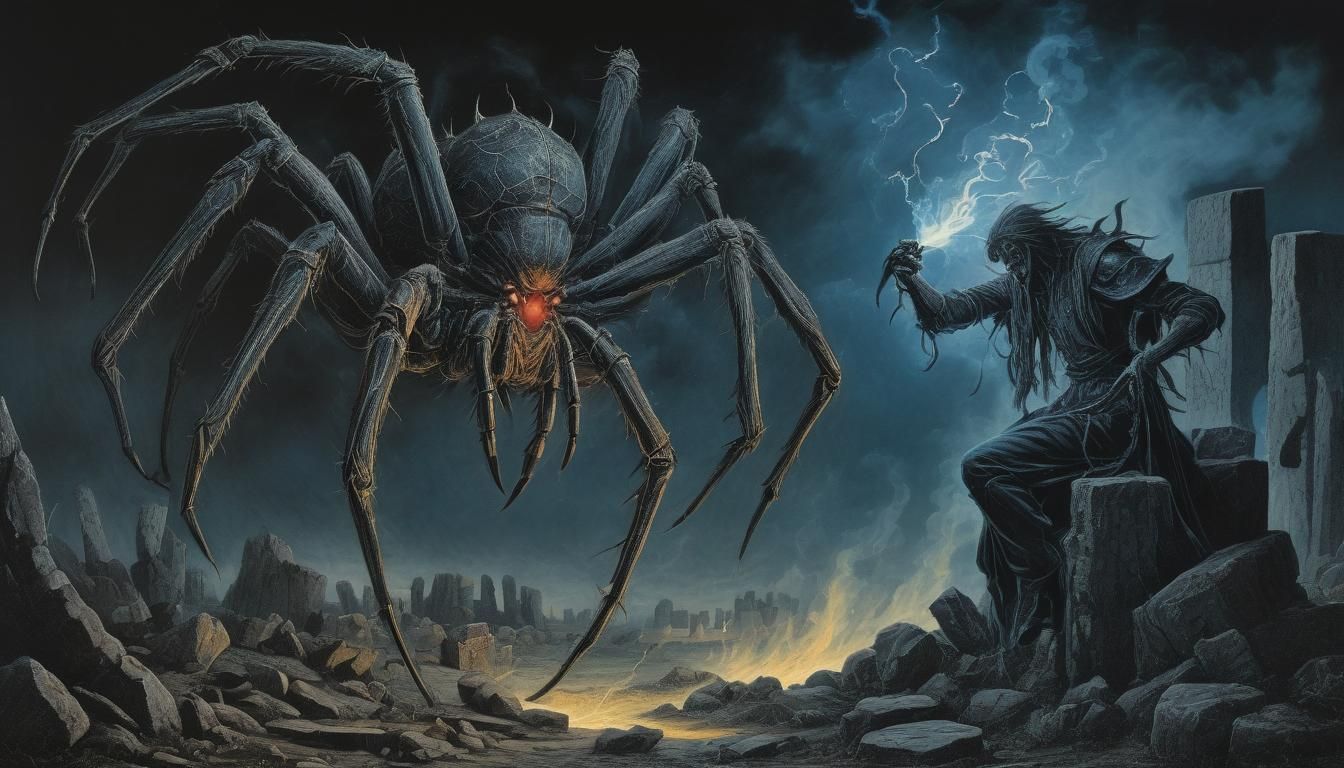 Jor-gumo takes millennia to devour her prey