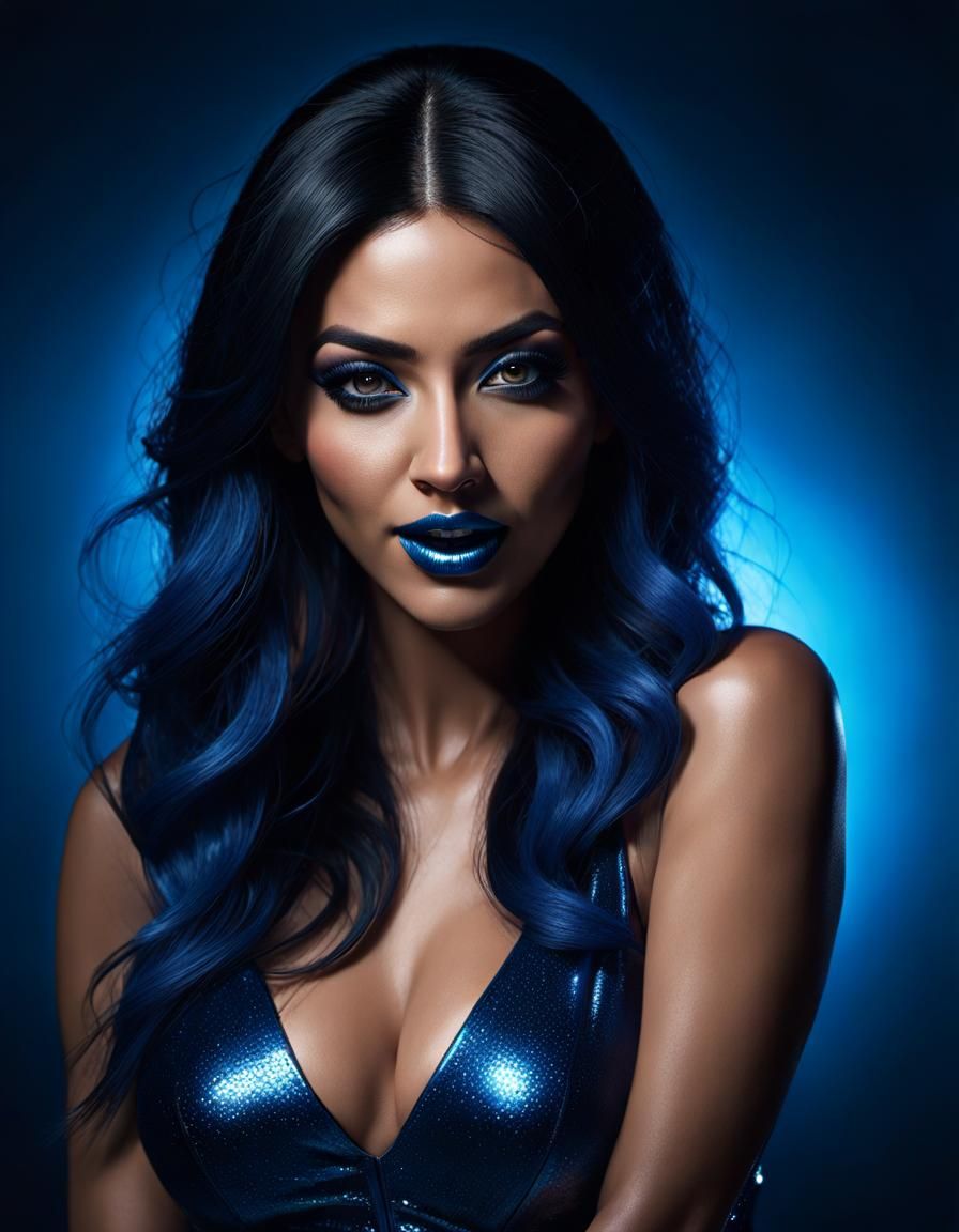 Curvy Horror Icon Emerges from Dark Night