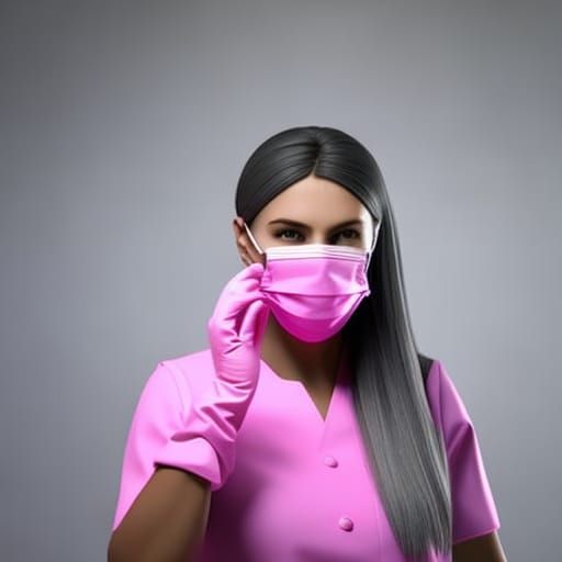 Female Dentist in 3D Game Cinematic Style