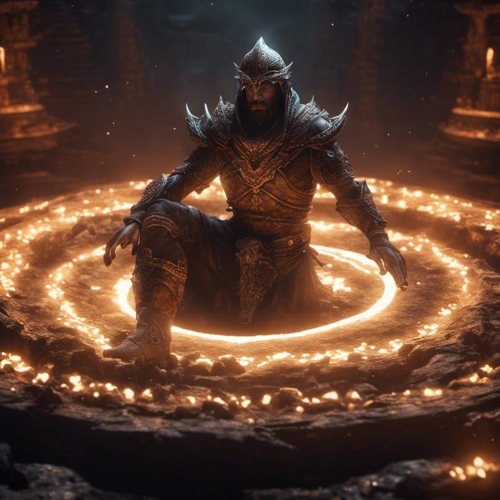 He Came Through the Fire Portal in the Ground