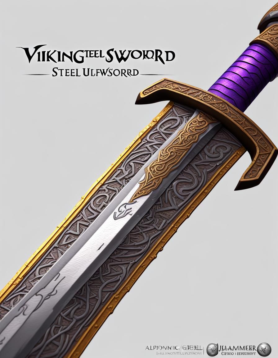 Viking Sword Ulfberht: Dark Fantasy Concept Art