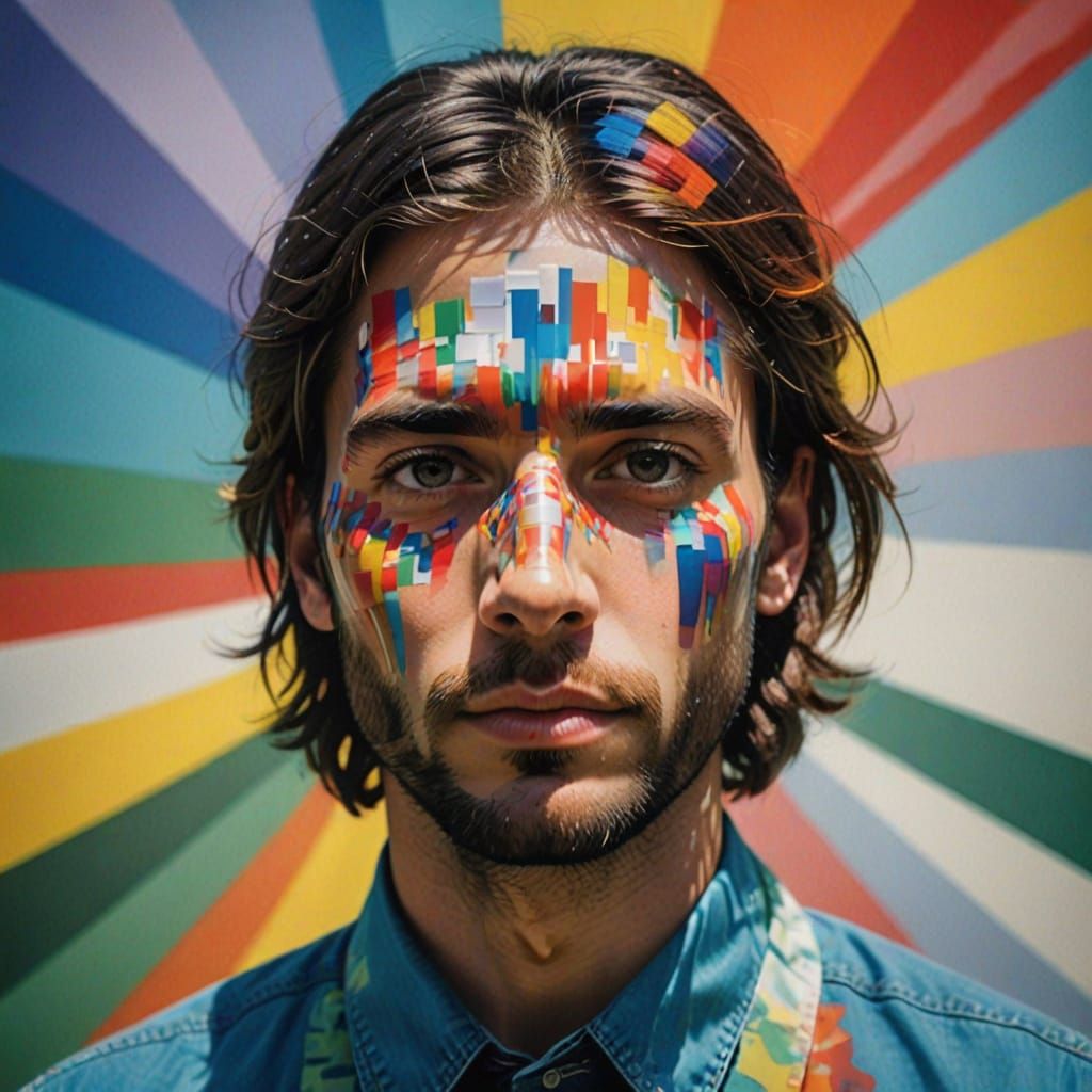 Vibrant Double Exposure Art