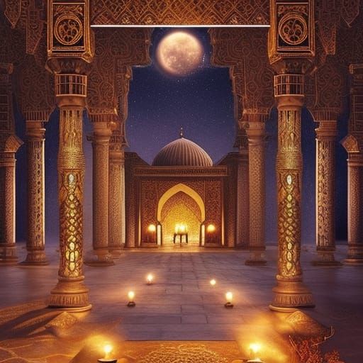 Epic Arabian Nights Digital Matte Painting