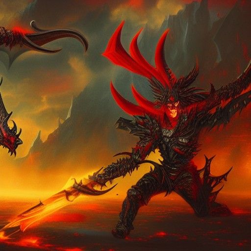 Devil King vs Devil Queen: Fantasy Concept Art