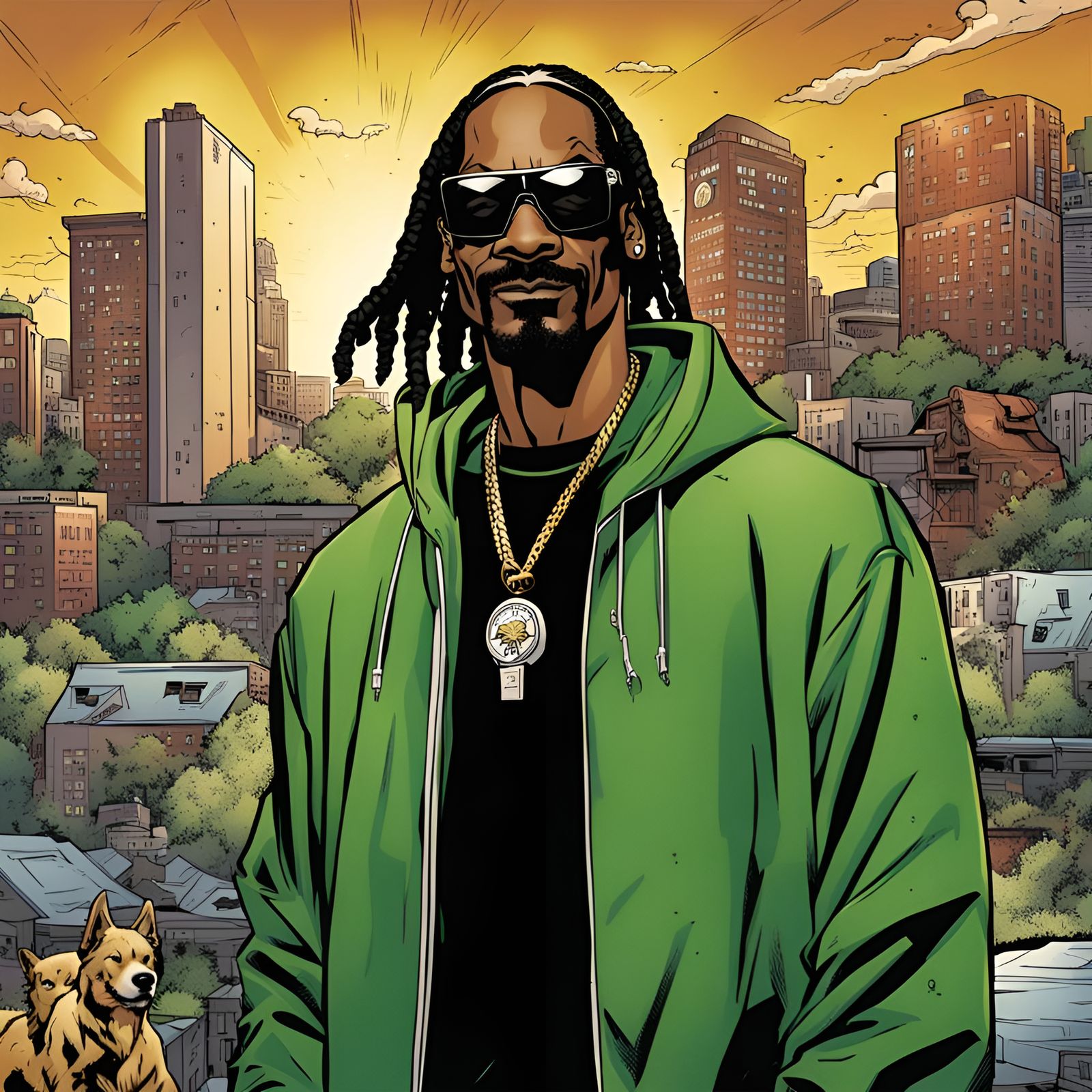 Snoop Dogg as Comic Book Hero