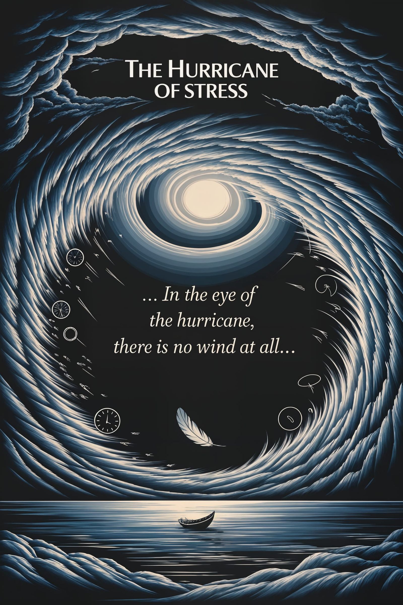 Surrealist Stormscape with Eye of Calm