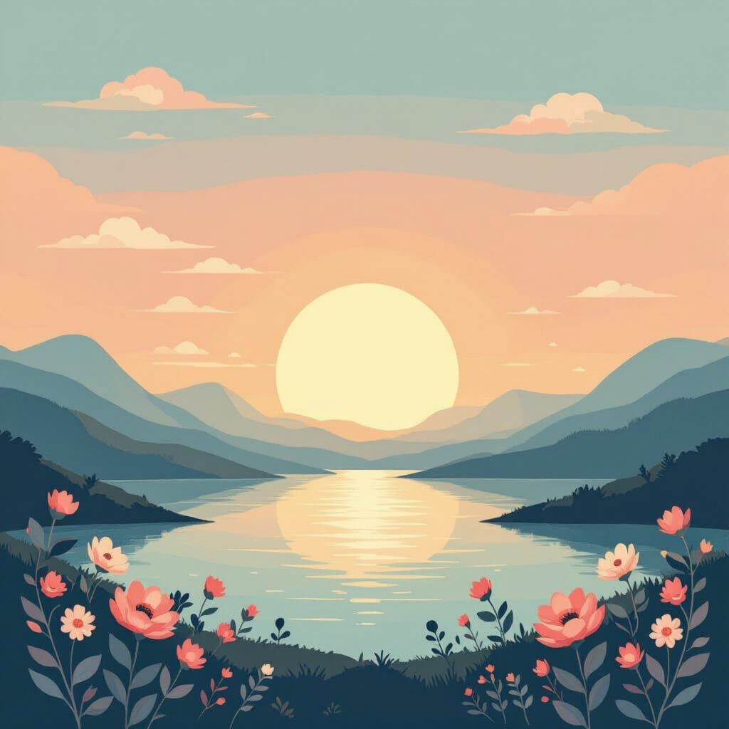 Inspirational Quote with Dreamy Pastel Art