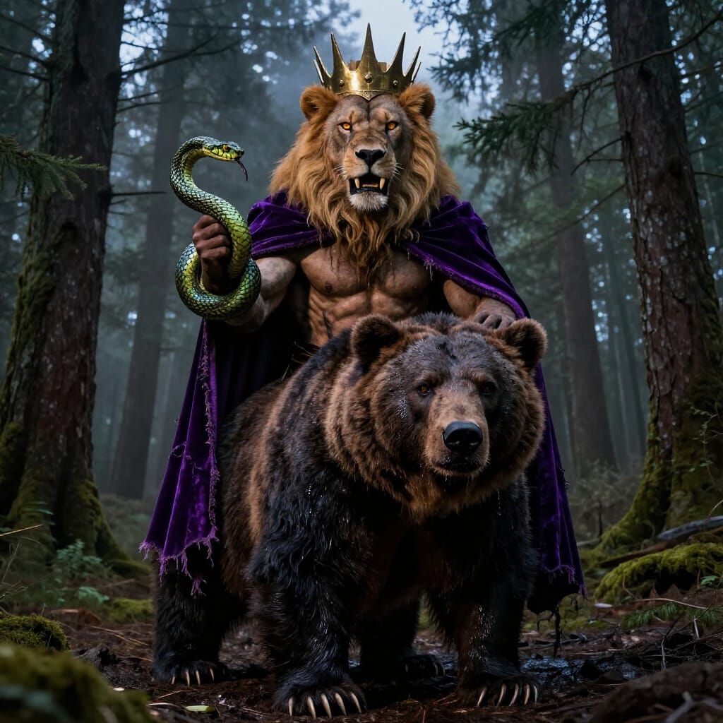 Lion-Headed King on Bear Mount in Twilight Forest