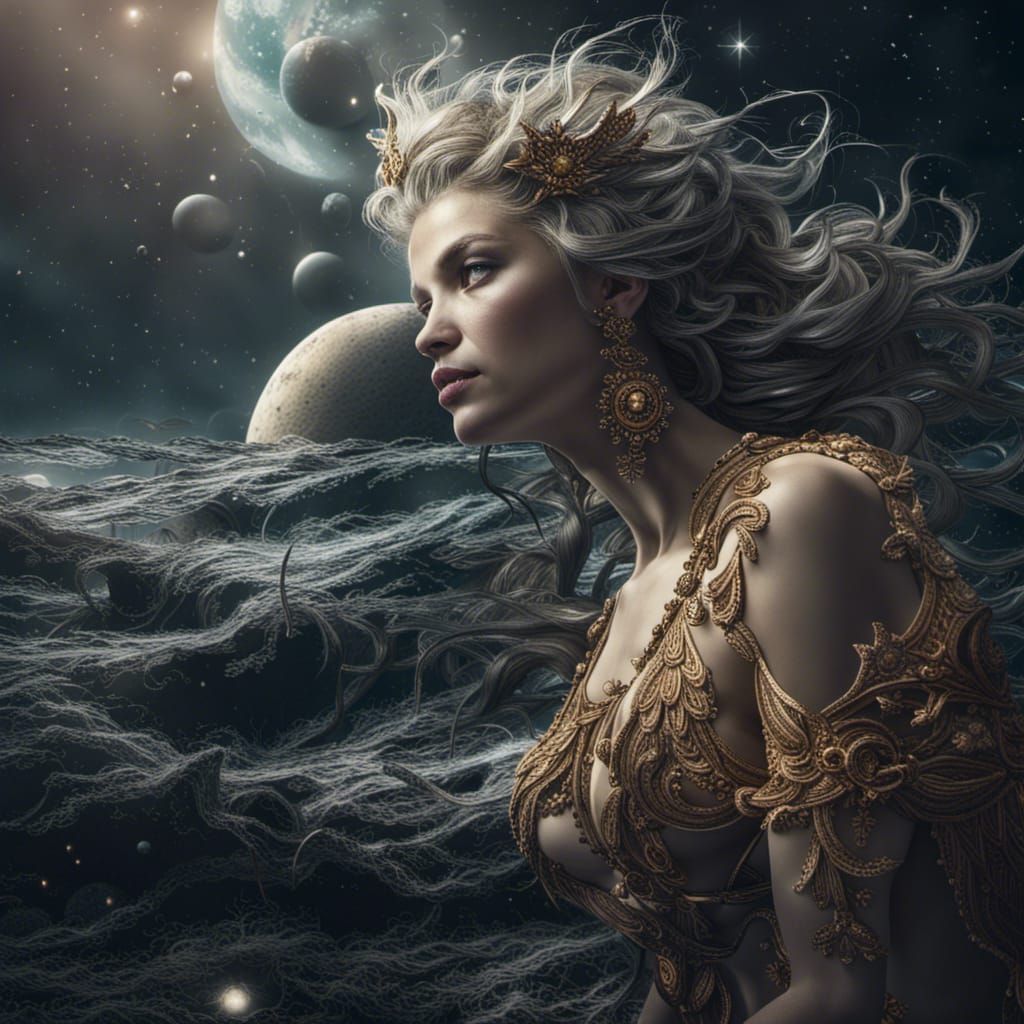 Alcyone and Ceyx Halcyon in Hyperrealistic Style