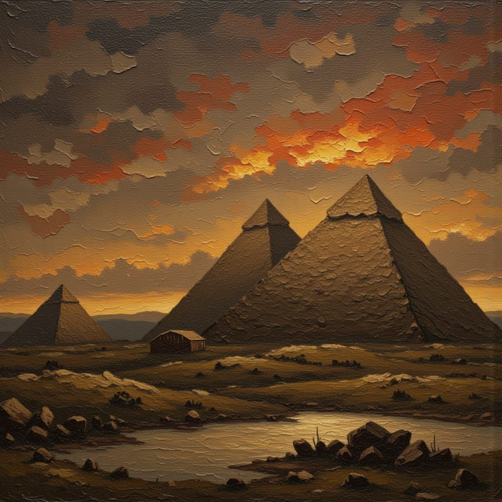 Cave Painting of Ancient Life