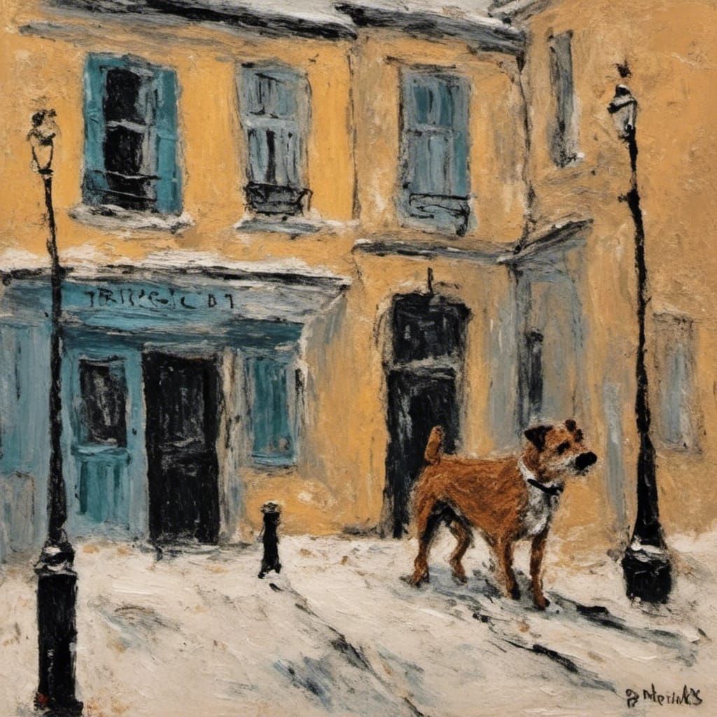 Urban Portrait in Utrillo's Poetic Style