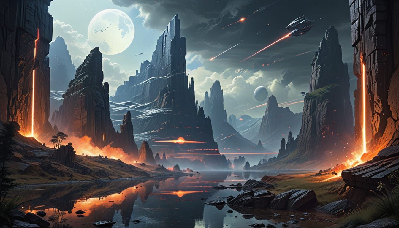 Epic Landscape of Light: A Post-Modern Vision