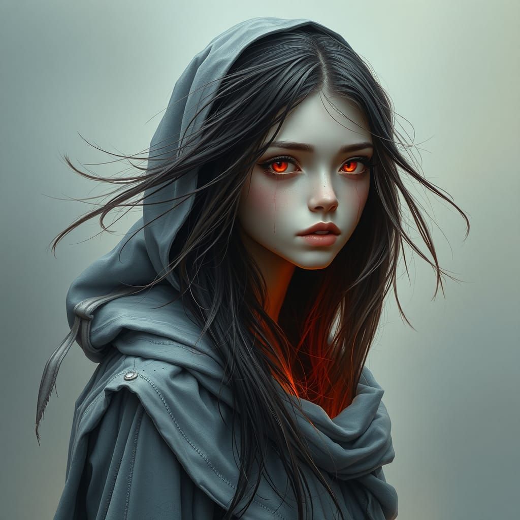 Ethereal Maiden: A Haunting Siren's Song